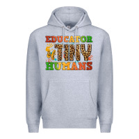 Heather Grey educator of tiny humans Premium Hoodie - BundleAndBundleShop