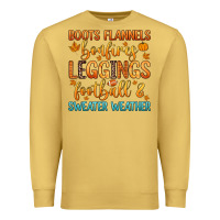 Antique Gold boots flannels bonfires leggins football Premium Sweatshirt - Zillion Design Studio