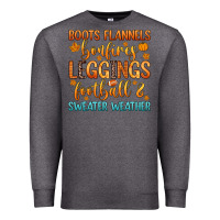 Charcoal Heather boots flannels bonfires leggins football Premium Sweatshirt - Zillion Design Studio