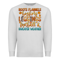 Dove Grey boots flannels bonfires leggins football Premium Sweatshirt - Zillion Design Studio