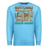 Ocean Blue boots flannels bonfires leggins football Premium Sweatshirt - Zillion Design Studio