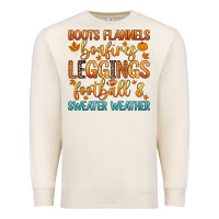 Sandshell boots flannels bonfires leggins football Premium Sweatshirt - Zillion Design Studio