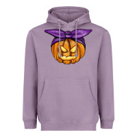 Lavender Jack O' Lantern Halloween Pumpkin Heavyweight Hoodie - RanaPortraitStore