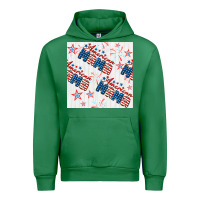 Emerald american mama seamless pattern Urban Hoodie - BundleAndBundleShop