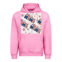 Fuchsia Pink american mama seamless pattern Urban Hoodie - BundleAndBundleShop