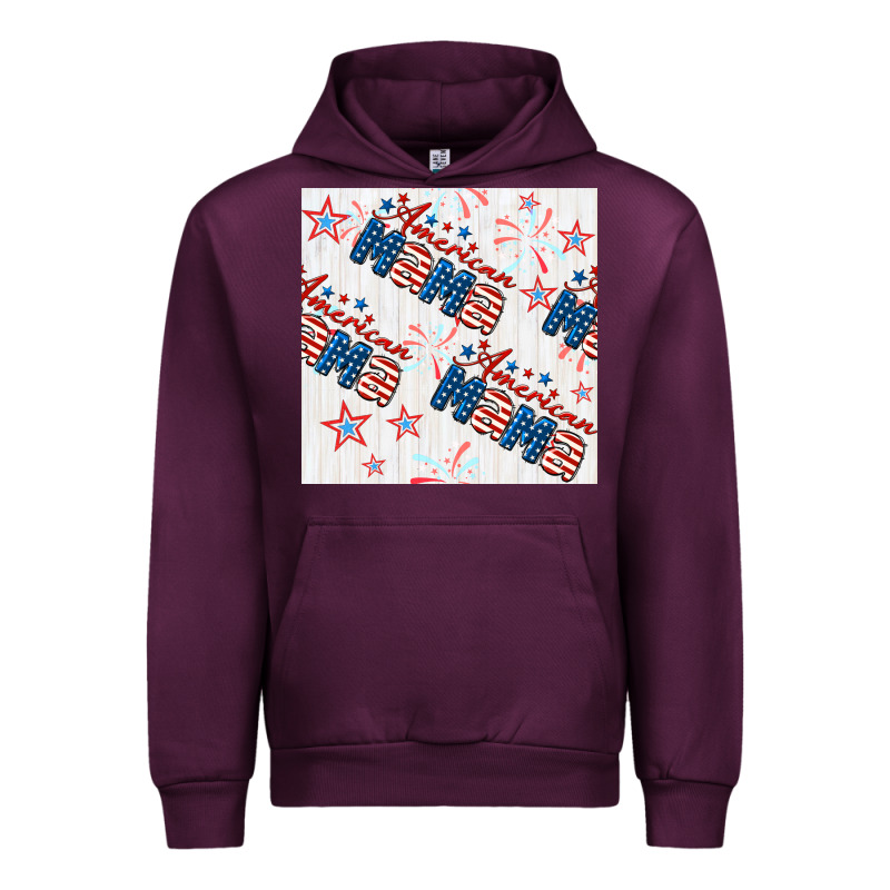 American Mama Seamless Pattern Urban Hoodie by BundleAndBundleShop | Teevron