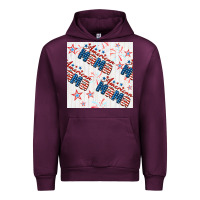 Mauve Wine american mama seamless pattern Urban Hoodie - BundleAndBundleShop