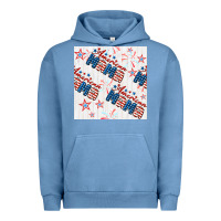 Pigment Pebble Blue american mama seamless pattern Urban Hoodie - BundleAndBundleShop