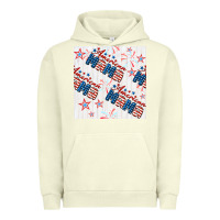 Pigment Pistachio american mama seamless pattern Urban Hoodie - BundleAndBundleShop