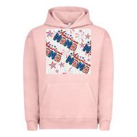 Pigment Salmon american mama seamless pattern Urban Hoodie - BundleAndBundleShop