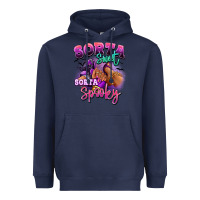 Navy Sorta sweet sorta spooky sneaker and heel afro wom Heavyweight Hoodie - RanaPortraitStore