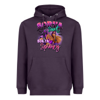 Plum Sorta sweet sorta spooky sneaker and heel afro wom Heavyweight Hoodie - RanaPortraitStore