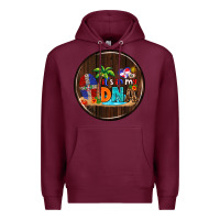 Burgundy Dominican Republic car coaster Premium Hoodie - AdoDesignShop