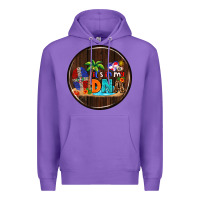 Purple Dominican Republic car coaster Premium Hoodie - AdoDesignShop