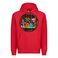 Red Dominican Republic car coaster Premium Hoodie - AdoDesignShop
