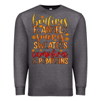 Charcoal Heather bonfires flannels s'mores campfires and pumpkins Premium Sweatshirt - Zillion Design Studio