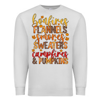Dove Grey bonfires flannels s'mores campfires and pumpkins Premium Sweatshirt - Zillion Design Studio