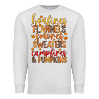 Oatmeal Heather bonfires flannels s'mores campfires and pumpkins Premium Sweatshirt - Zillion Design Studio