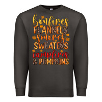 Smoke bonfires flannels s'mores campfires and pumpkins Premium Sweatshirt - Zillion Design Studio