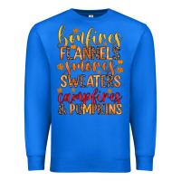 True Royal bonfires flannels s'mores campfires and pumpkins Premium Sweatshirt - Zillion Design Studio