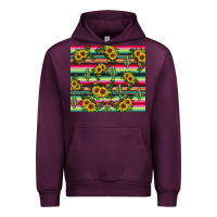 Mauve Wine sunflower cactus Urban Hoodie - JahusDesignShop