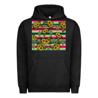 Pigment Black sunflower cactus Urban Hoodie - JahusDesignShop