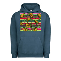Pigment Midnight Navy sunflower cactus Urban Hoodie - JahusDesignShop
