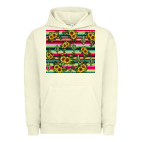 Pigment Pistachio sunflower cactus Urban Hoodie - JahusDesignShop