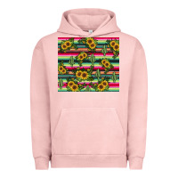 Pigment Salmon sunflower cactus Urban Hoodie - JahusDesignShop