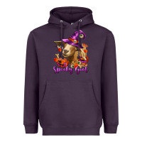 Plum Spooky Goat Heavyweight Hoodie - RanaPortraitStore