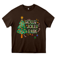 Chocolate Brown Jolly Jolly Babe Heavy Core Tee - CowhideDigitalArt