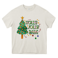 Cream Jolly Jolly Babe Heavy Core Tee - CowhideDigitalArt