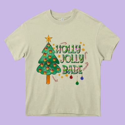 Jolly Jolly Babe Heavy Core Tee Designed By Cowhidedigitalart