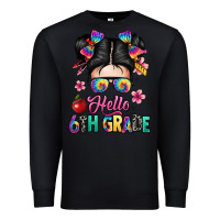 Black hello sixth grade kid Premium Sweatshirt - texasbilliewilder