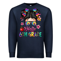 Navy hello sixth grade kid Premium Sweatshirt - texasbilliewilder