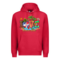 Cardinal love dominican republic Premium Hoodie - AdoDesignShop