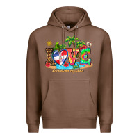 Chestnut love dominican republic Premium Hoodie - AdoDesignShop