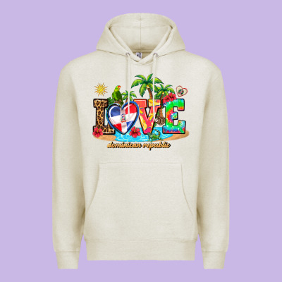 Love Dominican Republic Premium Hoodie Designed By Adodesignshop