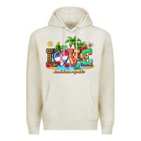 Oatmeal Heather love dominican republic Premium Hoodie - AdoDesignShop