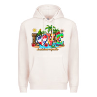 Pale Pink love dominican republic Premium Hoodie - AdoDesignShop