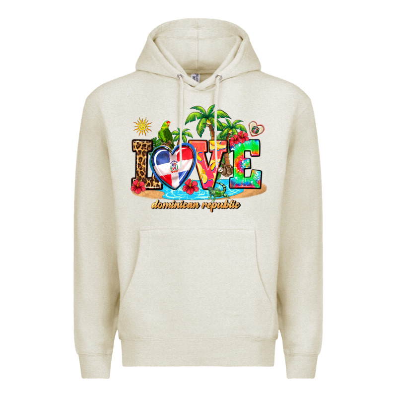 Love Dominican Republic Premium Hoodie by AdoDesignShop | Teevron