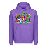Purple love dominican republic Premium Hoodie - AdoDesignShop