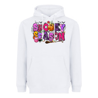 White Spooky season Halloween Heavyweight Hoodie - RanaPortraitStore