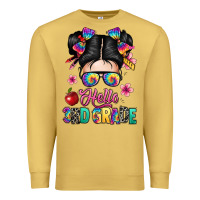Antique Gold hello third grade kid Premium Sweatshirt - texasbilliewilder