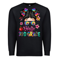 Black hello third grade kid Premium Sweatshirt - texasbilliewilder