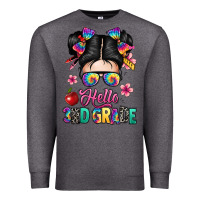 Charcoal Heather hello third grade kid Premium Sweatshirt - texasbilliewilder