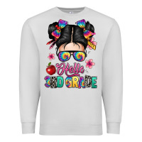 Dove Grey hello third grade kid Premium Sweatshirt - texasbilliewilder