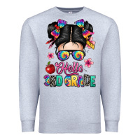 Heather Grey hello third grade kid Premium Sweatshirt - texasbilliewilder