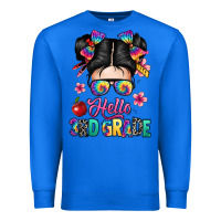True Royal hello third grade kid Premium Sweatshirt - texasbilliewilder