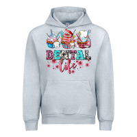 Heather Grey dental life with cupcakes Urban Hoodie - AdoDesignShop